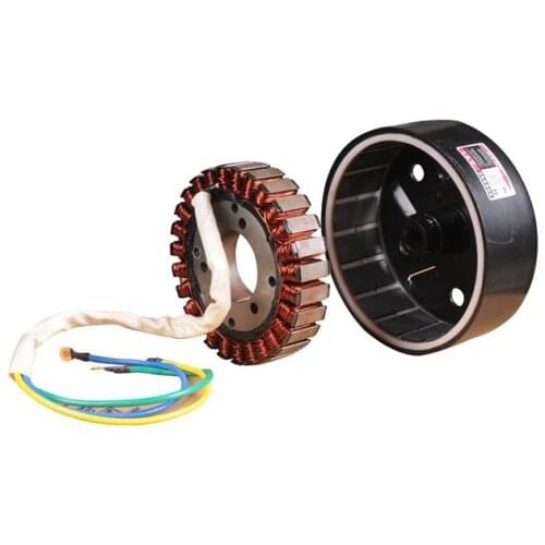 Electric vehicle range extender, gasoline generator, stator, rotor, pure copper 27-pole, 18-pole, 48V60V72V 3KW 4KW 5KW