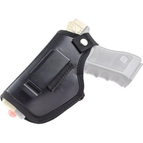 Tactical Leather Concealed Holster Universal Pistol Case for Beretta 92 Glock 17 19 22 23 M&P Gun Holster Left Right Hand
