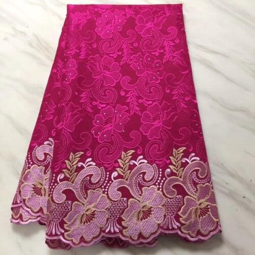 High quality Chinese market royal red dress made lace fabric / wholesale Indian lace gauze fabric with Aso PL29301