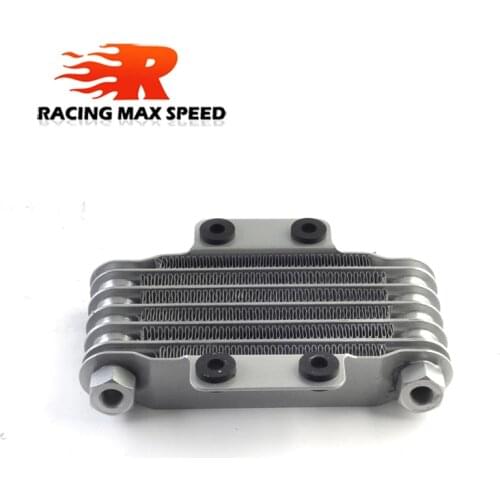 High Quality Universal Motorcycle oil cooler 190 mm 6 row silver&black SO-05