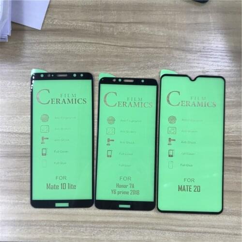 Full Cover 9H Ceramic Film for Huawei Honor Play 3 3E 4 7C 8X 8A 8C 9X 9X 9A 10 20 30S 30i X10 V20 V30 Screen Protector Guard