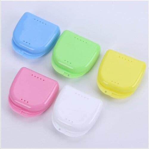 1Pcs Dentures Cleaner Denture Bath Storage Box Case Dental False Teeth Appliance Container Storage Boxes H0007