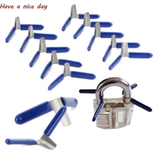 10pcs Padlock Shim Picks Set Lock Pick Accessories Set Tools Lock Home Tools Locksmith Tools