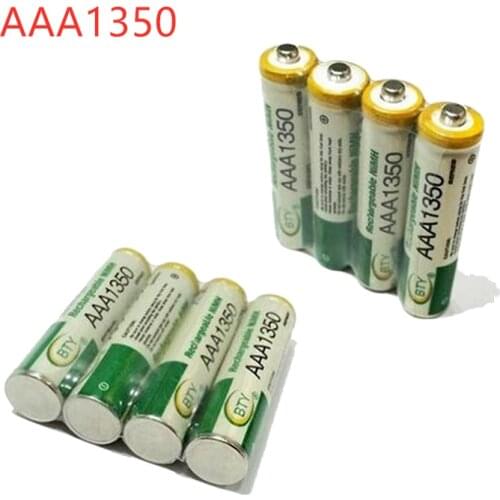 100% New AAA1350 battery 1800 mAh 3A Rechargeable battery NI-MH 1.2 V AAA battery for Clocks, mice, computers, toys so on