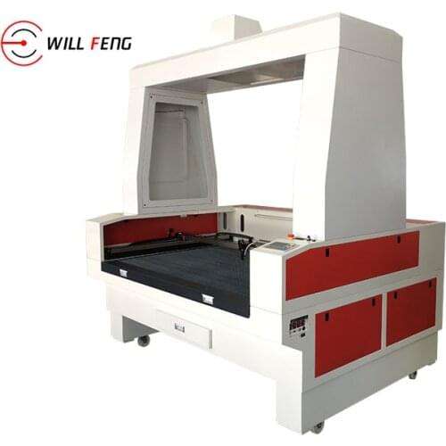1610 Large Format CCD Camera Positioning Co2 Laser Cutting Machine , Laser cutter Embroider Leather, Paper, Real silk T,extile