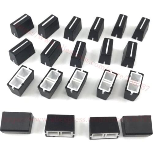 20pcs/lot black Color Knob Faders Cap Straight Slide Potentiometer Cap for Allen&Heath XONE: DB2 DB4 92 23C