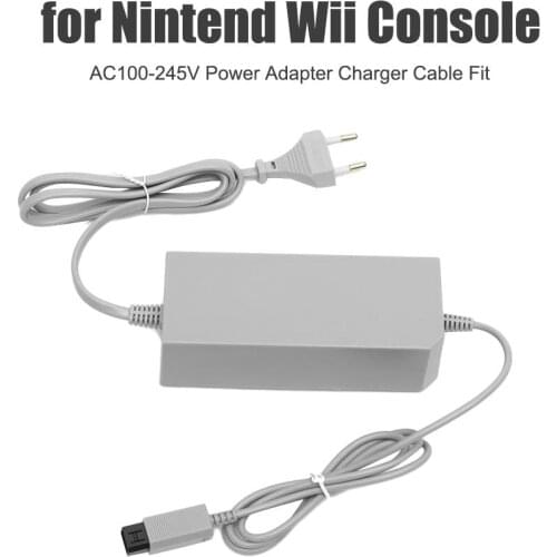 AC Charger Adapter for Nintendo Wii Console US/EU Plug Replacement 100-245V Home Wall Power Supply for Nintend Wii Console