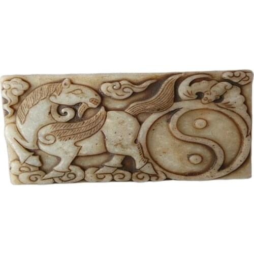 Do the old antique jade Choker pendant pendant brand high sheep hollowed out the Warring States ancient jade collection