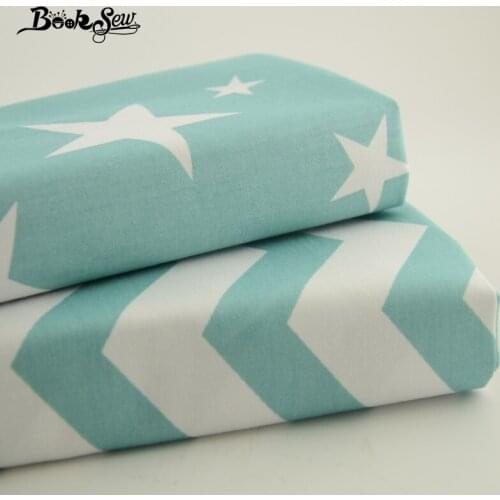 Booksew 100% Cotton Fabric Light Green Beautiful Design Fat Quarter Curtain Tissue 2pcs 50cm X160cm Sewing Cloth For Art Work