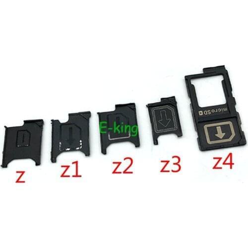 50PCS For Sony Xperia Z Z1 Z2 Z3 Z4 Z5 Plus Sim Card Slot Tray Holder Sim Card Reader Socket