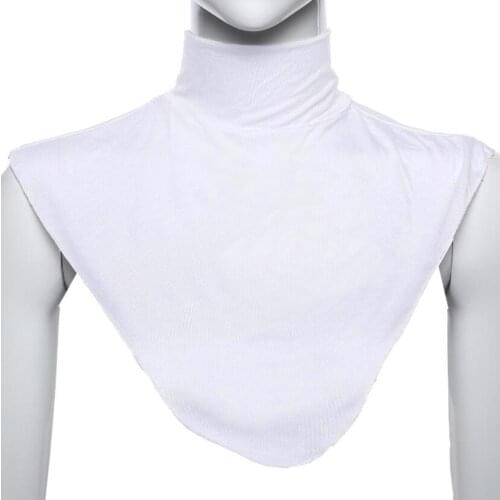 Cheap Islamic Clothing Neck Cover Shirt Under Top Abaya Hijab Scarf Muslim Underscarf Turbante Muslim Accessories Shawl Hijab