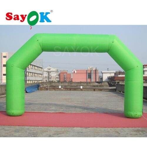 Cheap oxford cloth inflatable finish line arch gate inflatable arch with air blower for sale