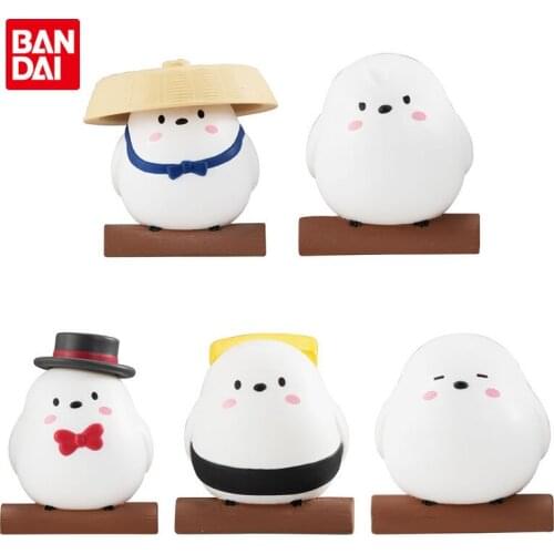 Bandai Genuine Gashapon Hokkaido Animals Q Cute Bird Clip Ornament Series 02 Anime Action Figures Model Gacha Toys for Kids