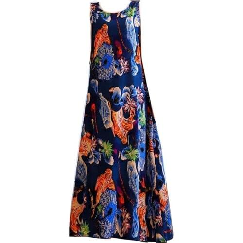 Летние платья с принтом FJWFJW China At AliExpress