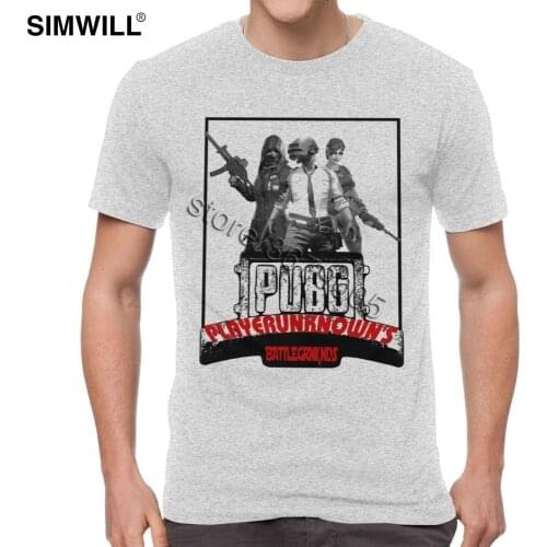 Playerunknowns T-Shirt Tees Mens Retro Short Sleeve 100% Cotton T shirt Round Neck Playerunknowns Battlegrounds Tees Oversize