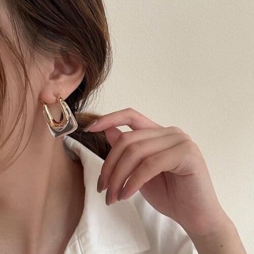 Geometric U-shape vintage earrings luxury acrylic fashion jewelry harajuku accessories earings kolczyki for women aretes