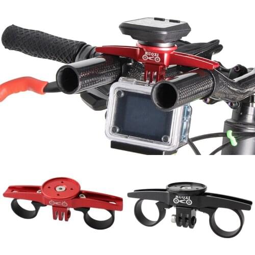 MTB Road Bikes Triathlon Handlebar Multifunctional Stopwatch Fixed Bracket Bicycle Rest Handle Computer Camera Base Light Mount