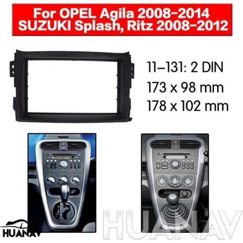 HUANAV Car Radio stereo Fitting installation adapter fascia For 2009-2014 SUZUKI KIZASHI 2DIN radio frame Audio Fascias
