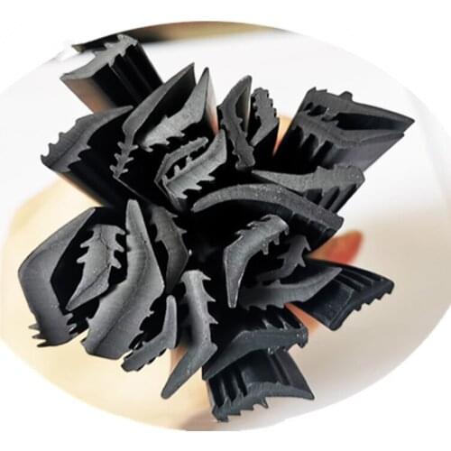 J Shape NBR Rubber Strip for Bearing Slewing Seal Strip Oil-resistant Bar Black