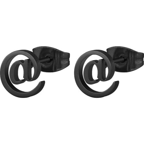 Korean-style Cool Fashion Man Ornament Ear Stud Stainless Steel 1 Pair Jewelry Gifts Piercing Screw Back Earrings for Men Women