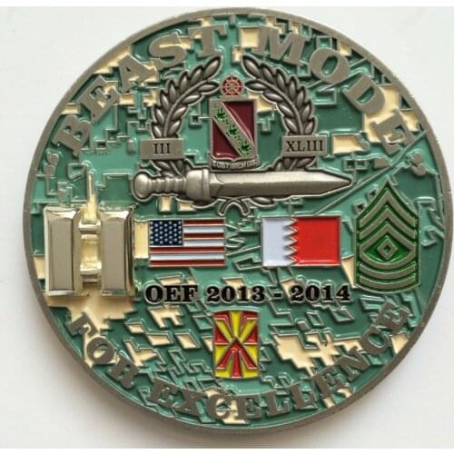 Hottest sell military flag coin New fashion engraving 3D coin