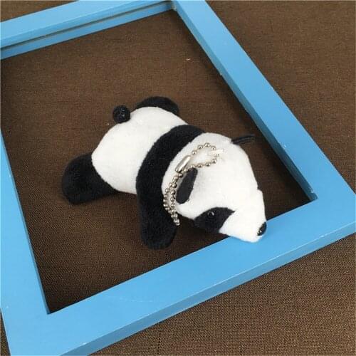 Little Panda - 8CM Plush Stuffed TOY DOLL , key chain Pendant TOY DOLL , Wedding Bouquet DOLL TOY