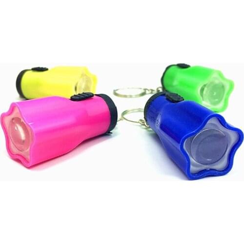 Mini Flashlight LED Light-Up Toys Keychain Party Favors Kids Toy Gift Gadgets Bag Pendant