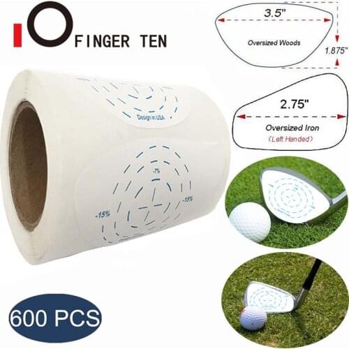 Golf Impact Stickers Sticker Tape Labels Oversized Wood Labels Roll Balls Hitting Recorder Golfer Swing Practice Drop Shipping