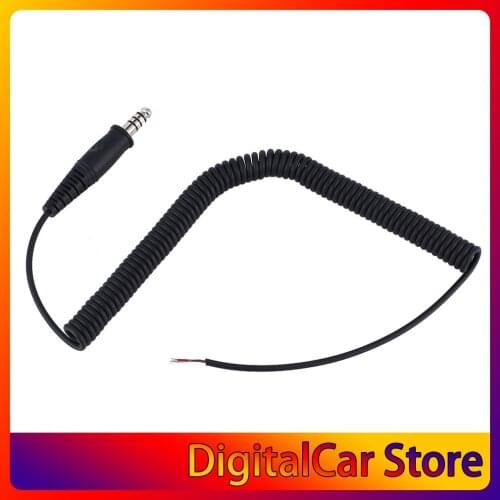 Helicopter Headset Replacement Cable With U-174 / U Military Connector
