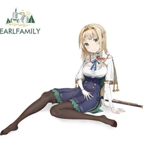 EARLFAMILY 13cm x 6.1cm for Atelier Ryza Window Occlusion Scratch Personality Trunk Decal VAN Snowboard Windshield Decoration