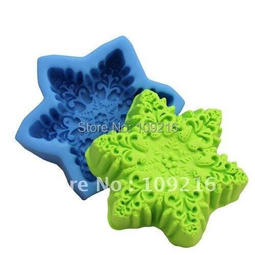 Wholesale!!! Snow Petals (R0839) Silicone Handmade Soap Mold DIY Mold