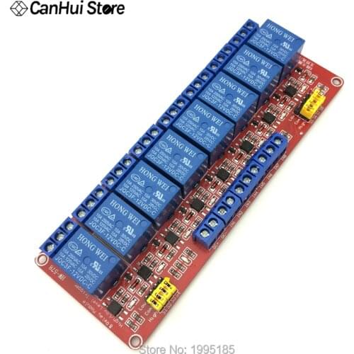 1pcs 8 Channel 5V 12V 24V Relay Module Board Shield With Optocoupler Support High and Low Level Trigger 1-8 Way NEW