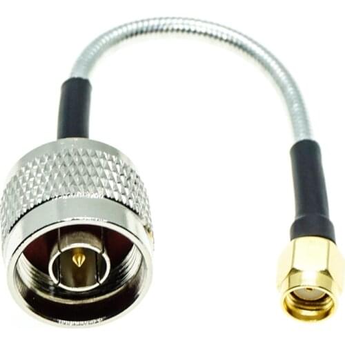 RP SMA Male to N Type Male Plug connector RG402 RG-402 Semi Flexible Coaxial Cable 0.141" 50ohm