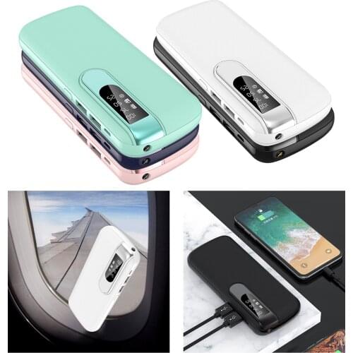 Portable 20000mAh Power Bank External Fashion Travel Charger 2 USB Output