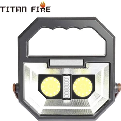 T20 Search Light Portable Work Light Rechargeable Led Portable Light Camping Light Waterproof Flood Lights Stand Working Lights