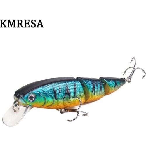 1pcs Fishing Lures 11cm/15g 3 Segment Lifelike Swimbait Plastic Hard Baits Crankbait Minnow Available Wobblers Fishing