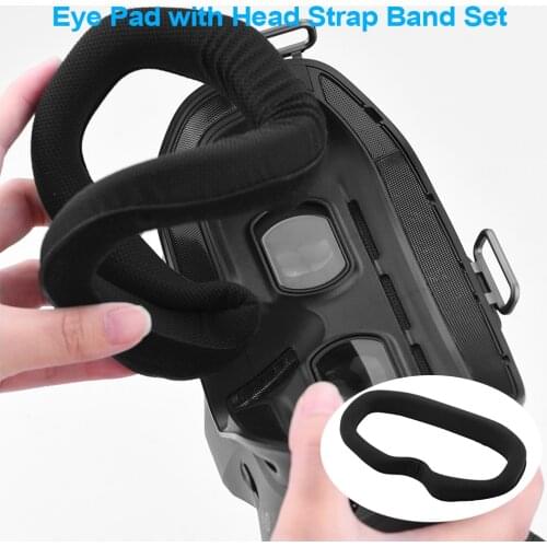 Adjustable Eye Pad with Head Strap Band Set for DJI FPV Goggles V2 Face Plate Replacement Kit for DJI FPV Combo Drone Acessories