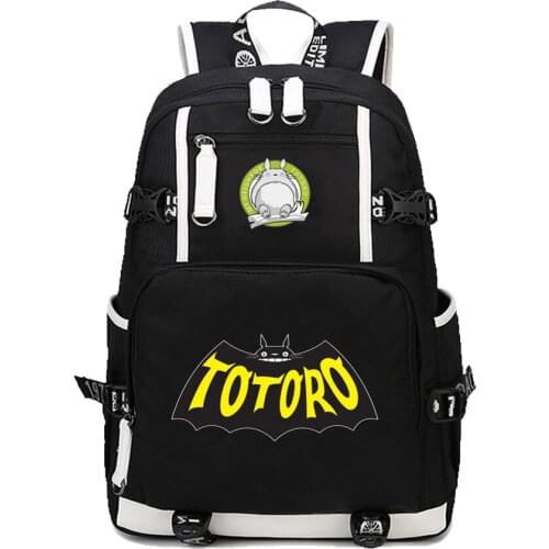 Anime Cartoon My Neighbor Totoro Backpack Teens Students School BookBag Men Women Laptop Backpack Leisure Rucksack Travel Bag