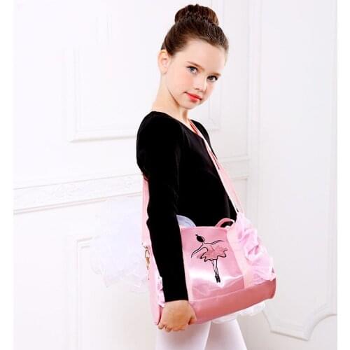 Bag for Ballet Bag for Girls Ballet Tutu Dance Bag for Girls Kids Dancing Tutu Embroidered Pink Shoulder Bags