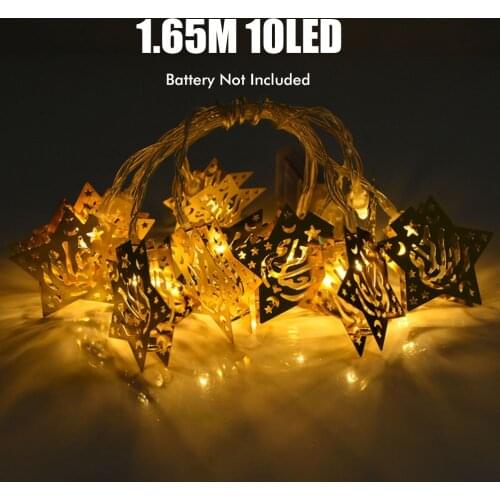 Ramadan Decorations Moon Star Led String Lights EID Mubarak Decor For Home Islam Muslim Event Party Supplies Eid al-Fitr Decor