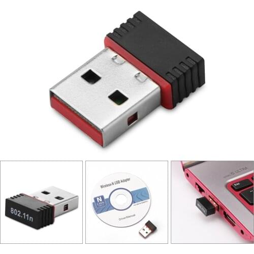 Wifi Adapter USB WiFi Adapter WiFi Network Card Adapter Wifi Dongle For Desktop Laptop PC For Windows 10 8 7 Raspberry Pi Pi2
