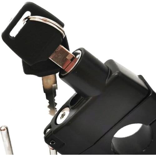 Motorcycle Helmet Lock Security Padlock 7/8" 22-26mm Handlebar w/ Keys