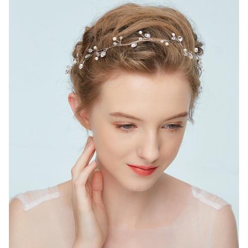 2018 Western Wedding Fashion Headbands For Bride Handmade Wedding Crown Hair Accessories Hairpin Ornaments In Stock