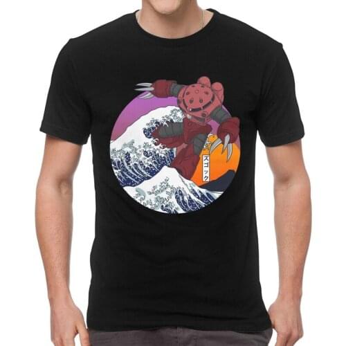 Zgok Of Kanagawa Gundam Tshirt Men Novelty Tees Top Cotton T Shirt Short Sleeve Japan Anime Mech Robot Manga Mecha T-shirt Gift