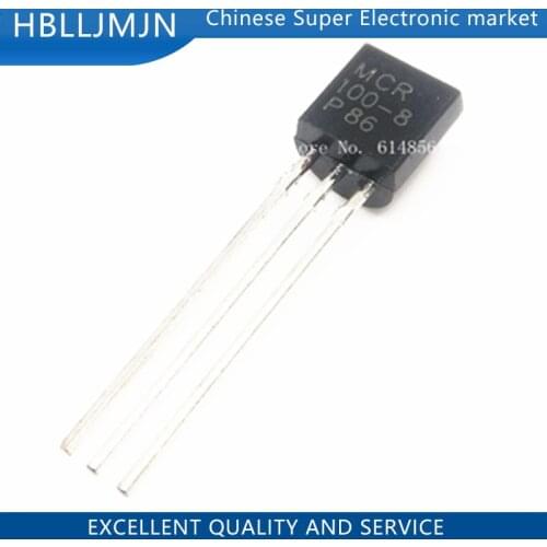 100PCS MCR100-8 TO-92 MCR100