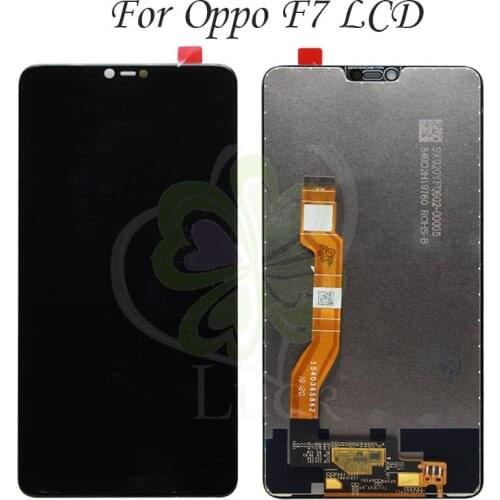 6.23 inch Display screen For Oppo F7 LCD touch screen Digitizer Assembly black 1080 x 2280 pixels free shipping