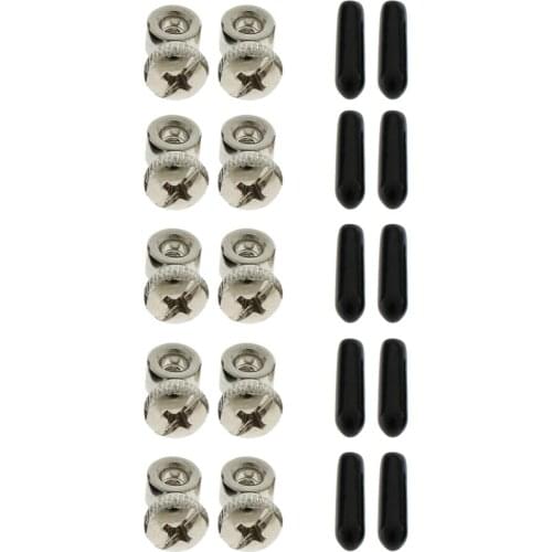 5 Sets Replacement Screws & End Caps Speed Cable Jump Ropes Parts Accessory