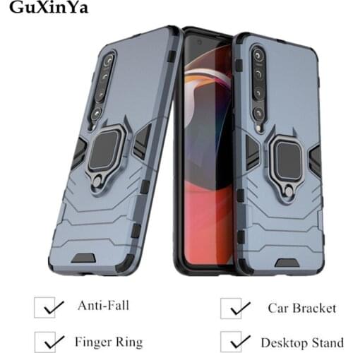 Phone Case For Xiaomi Mi 10 5G Cases Luxury Armor Magnetic Ring Back Cover For Xiaomi Mi 10 Funda Xiomi Mi 10 Pro Bumper 6.67"