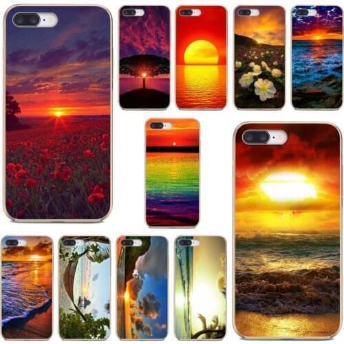 For Meizu M6 M5 M6S M5S M2 M3 M3S NOTE MX6 M6t 6 5 Pro Plus U20 Tropical-Beach-Sea-Sunset-Print Case Cover