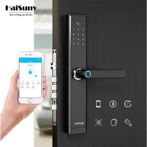 2020 Home TTLock APP Remote Management Fingerprint Lock Smart Electric Door Lock Password IC Card Key Finger APP Smart Unlock